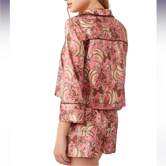Free People Pillow Talk Satin Pajama Set Size XS - Picture 2 of 8